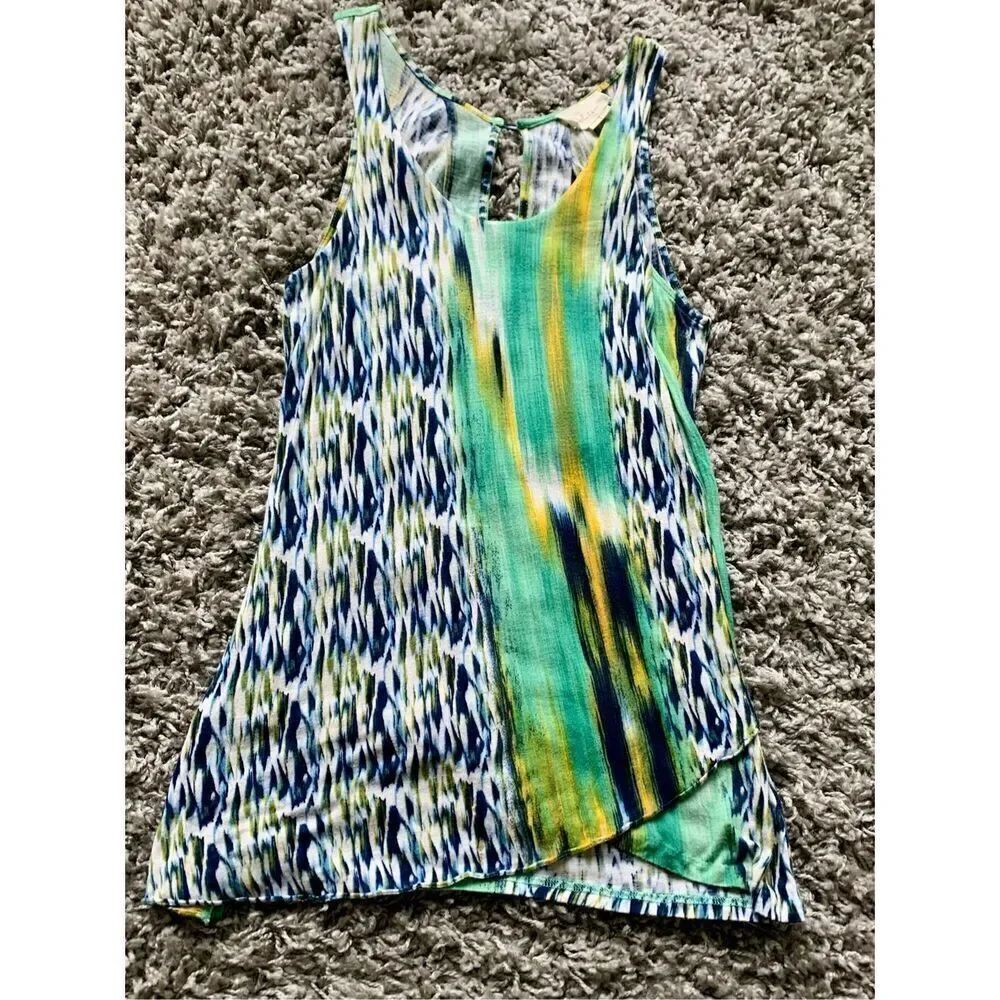 DELETTA Anthropologie Mythical Phoenix Tank Top